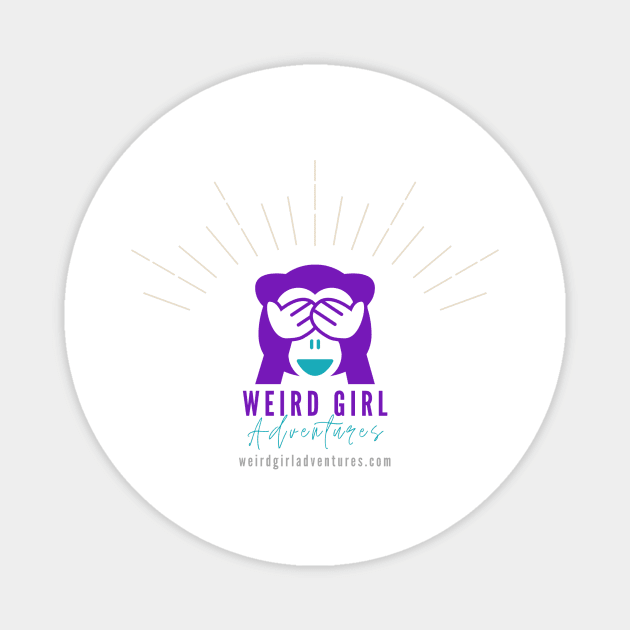 Weird Girl Adventures Logo Merchandise Magnet by Weird Girl Adventures